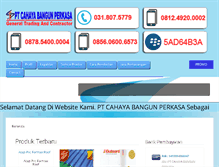 Tablet Screenshot of cahayabangunperkasa.com